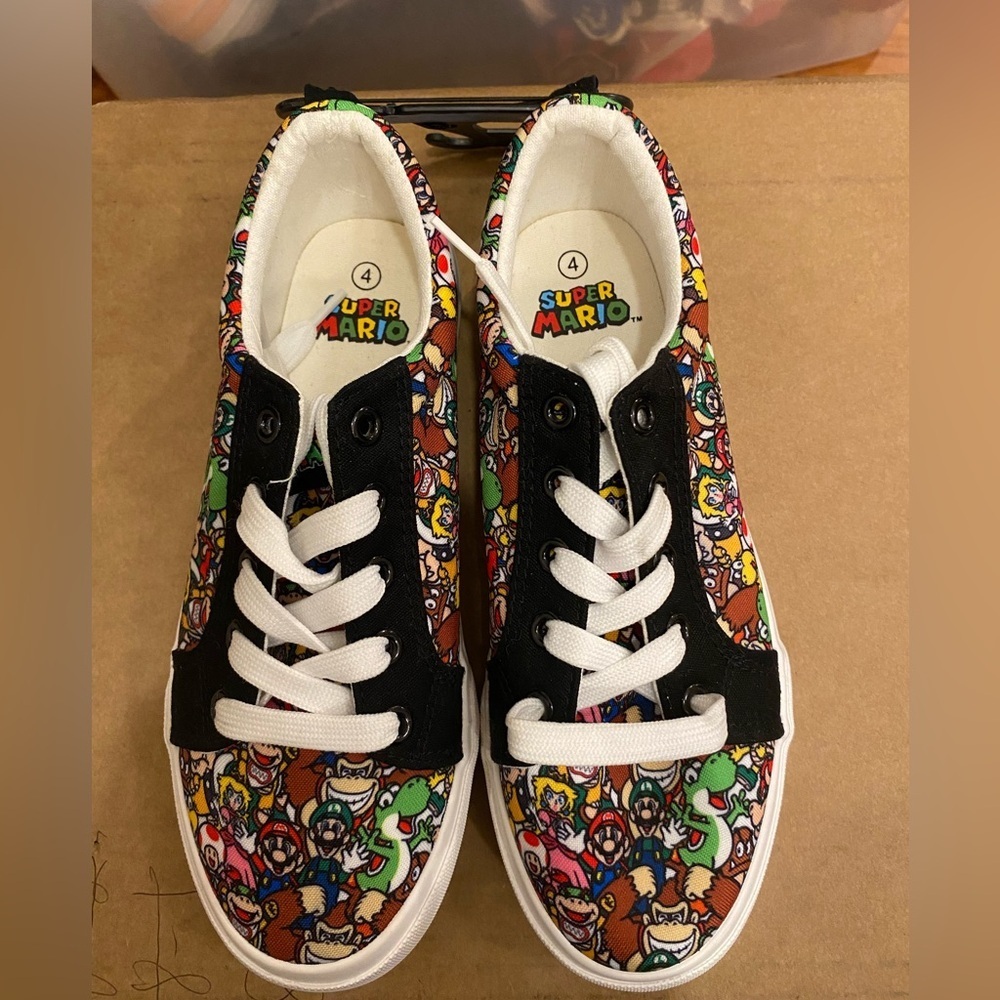 Super Mario Sneakers Size 4